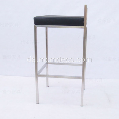 Simpelt kommercielt design læder barstol